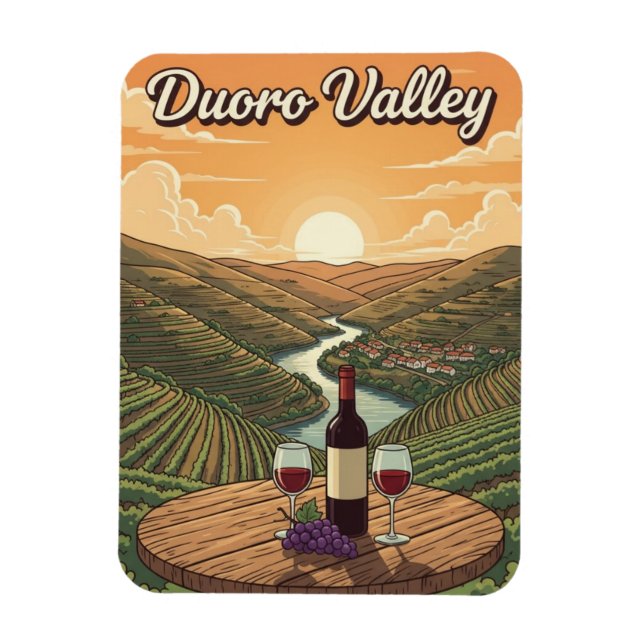Duoro-Tal Portugal Reise Magnet (Vertikal)