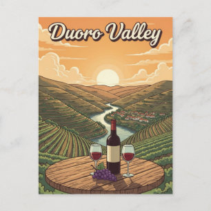 Duoro-Tal Portugal Reise Postkarte