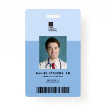 Duoton Medical Staff ID + Barcode Vertikal