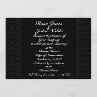 Duplex (Holzkohle) Einladung zur Hochzeit