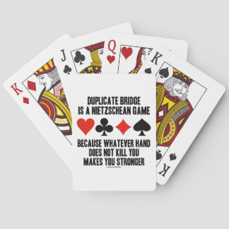 Duplicate Bridge Nietzschean Game, was auch immer Spielkarten