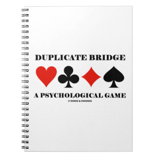 Duplikatbrücke ein psychologisches Spiel Notizblock
