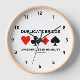 Duplikatbrücke eine Übung in Demut (Spaß) Uhr
