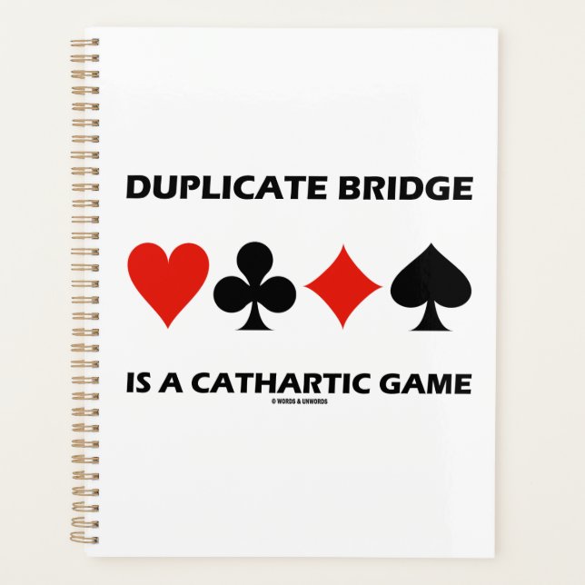 Duplikatbrücke ist ein kathartischer Game-Card-Anz Planer (Vorderseite)