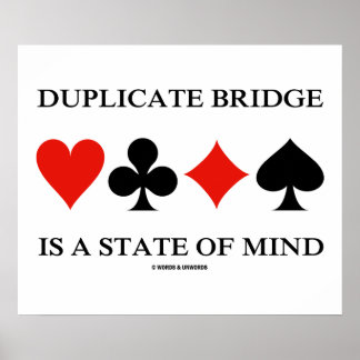 Duplikatbrücke ist ein Staat des Geistes (Kartenha Poster