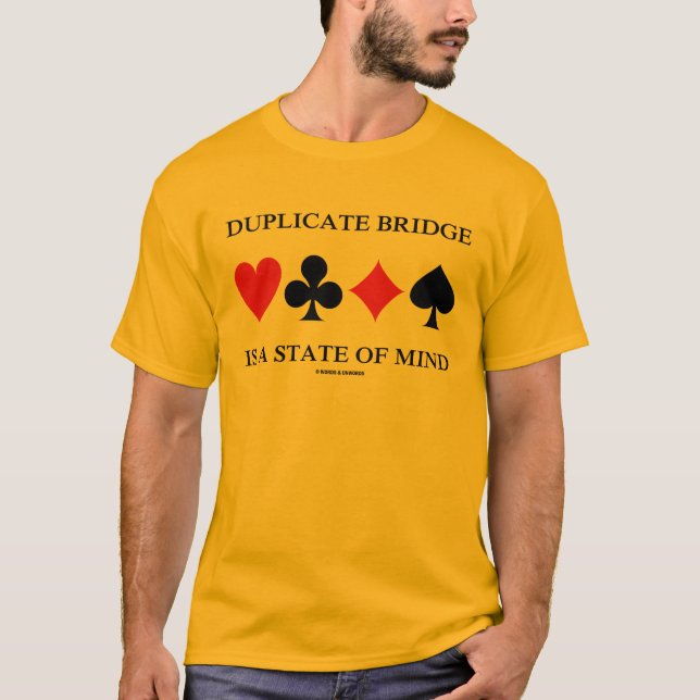 Duplikatbrücke ist ein Staat des Geistes (Kartenha T-Shirt (Vorderseite)