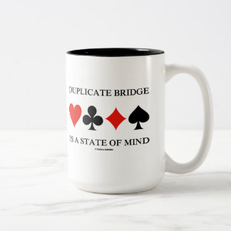Duplikatbrücke ist ein Staat des Geistes (Kartenha Zweifarbige Tasse
