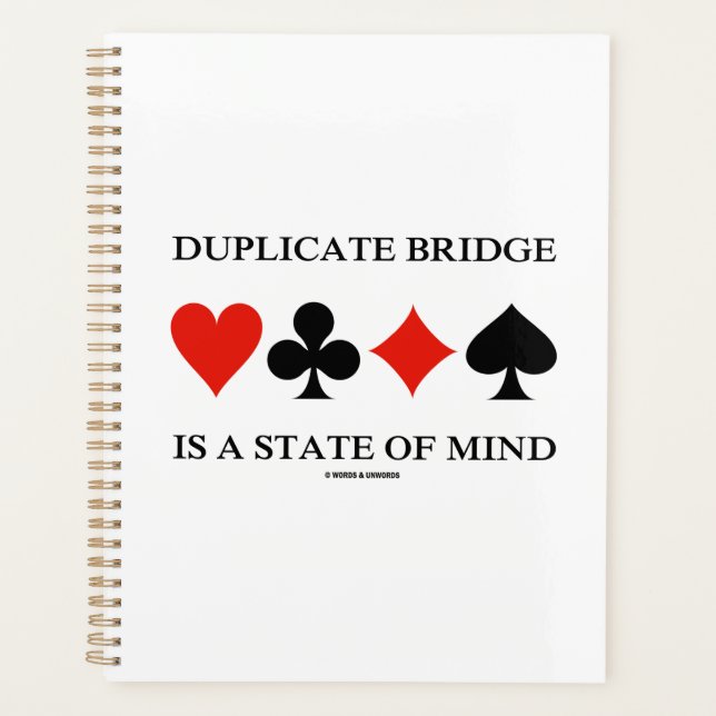 Duplikatbrücke ist ein Staat von Mind-Card-Anzügen Planer (Vorderseite)