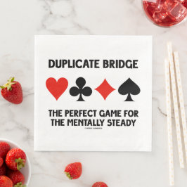 Duplizierbridge perfektes Spiel für mentally Stead Serviette
