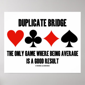 Duplizieren von Bridge nur, wenn das Spiel durchsc Poster