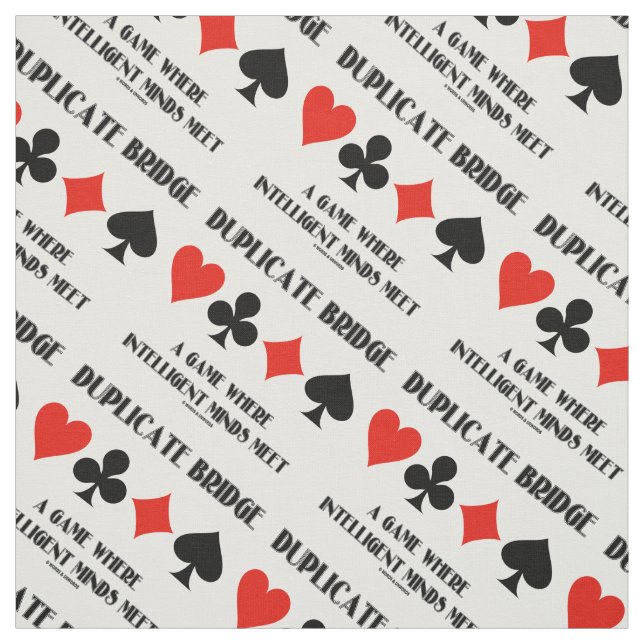 Duplizieren von Brücke ein Spiel, bei dem intellig Stoff (Muster)