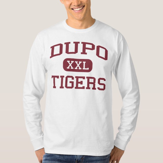 Dupo - Tiger - Senior Highschool - Dupo Illinois T-Shirt (Vorderseite)