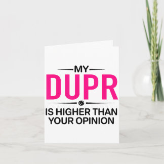Dupr higher than ur opinion _ funny pickleball karte