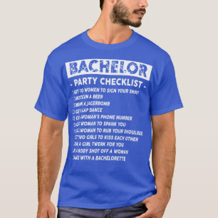 Dura Jonah Junggesellenabschied-Checkliste für die T-Shirt