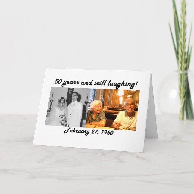 Duran 50. Grußkarte Karte (Vorderseite)