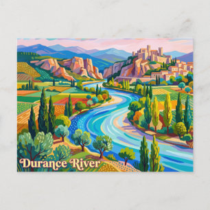 Durance Fluss Frankreich Postkarte
