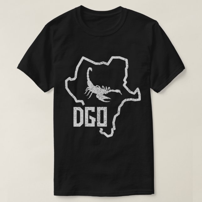Durango Alacran Mexico Mapa Contorno De DGO T-Shir T-Shirt (Design vorne)