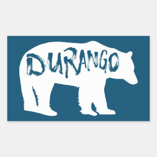 Durango Bear Rechteckiger Aufkleber