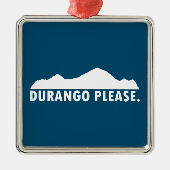Durango Bitte Ornament Aus Metall (Vorne)