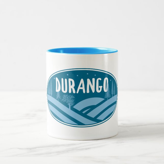 Durango Colorado Außenbereich Zweifarbige Tasse (Mittel)