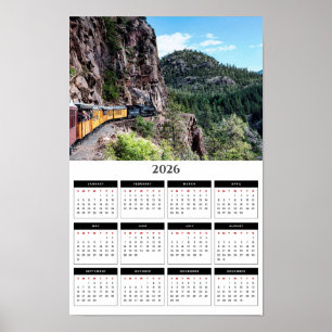 Durango Colorado Bergzug 2026 Kalender Poster