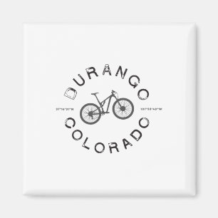 Durango Colorado Mountainbike-T-Shirt Magnet