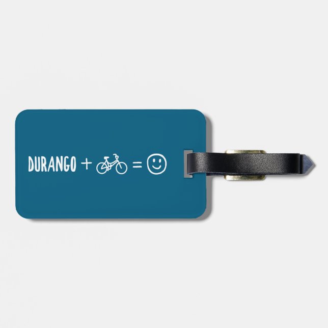 Durango Colorado Plus Bikes Macht Dich Glücklich Gepäckanhänger (Rückseite horizontal)