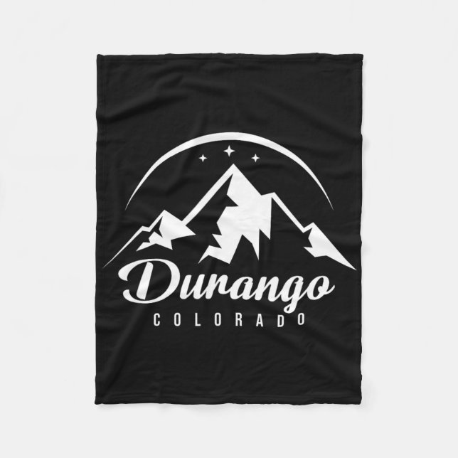 Durango Colorado Skigebiet Snowboarden Fleecedecke (Vorderseite)