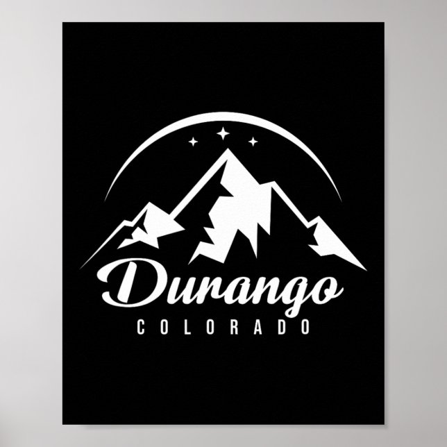 Durango Colorado Skigebiet Snowboarden Poster (Vorne)