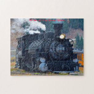 Durango Lokomotive Colorado. Weihnachtsgrüße Puzzle