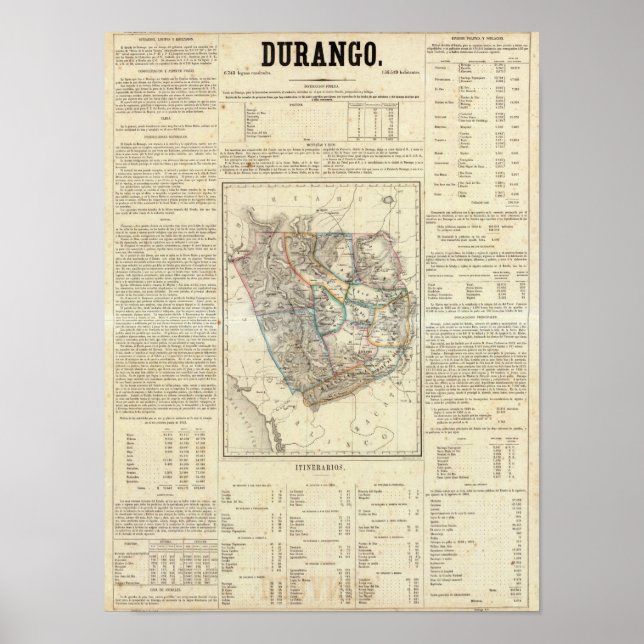 Durango, Mexiko Poster (Vorne)