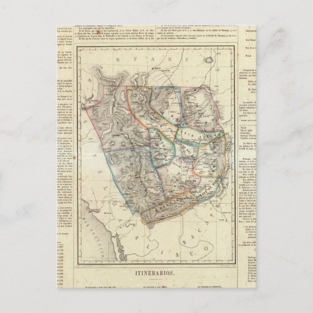 Durango, Mexiko Postkarte (Vorderseite)