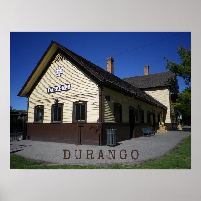 Durango & Silverton Bahnhof Durango Colorado Poster (Vorne)