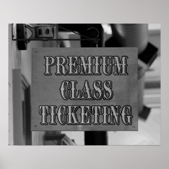 Durango & Silverton Eisenbahn Ticketing Zeichen B/ Poster (Vorne)