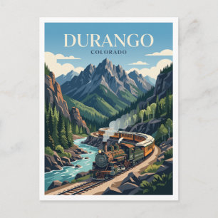 Durango & Silverton Narrow Gauge Railroad Colorado Postkarte