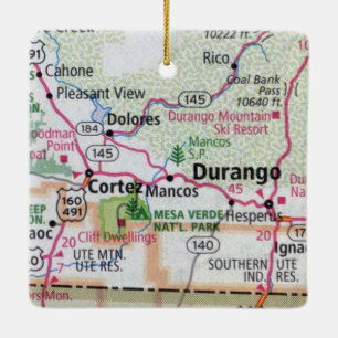 Durango und Cortez CO Keramikornament