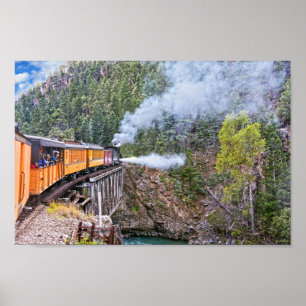 Durango und Silverton Bahn Locomotive Blowdown Poster