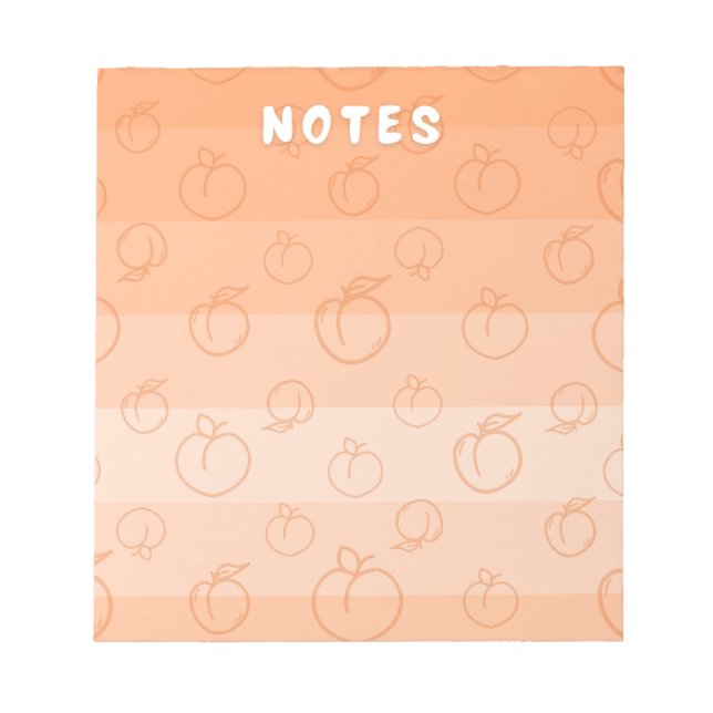 Duraznos con Crema Notizblock (Vorderseite)