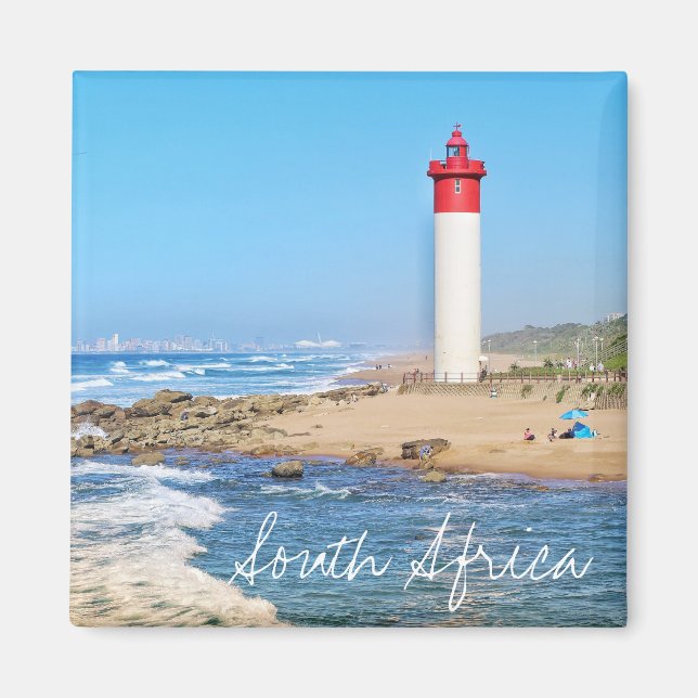 Durban Lighthouse Ocean South Africa Magnet (Vorne)