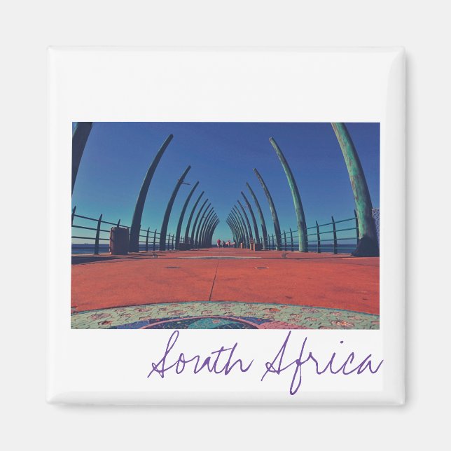 Durban Pier Ocean South Africa Magnet (Vorne)
