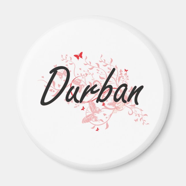 Durban South Africa City Artistic Design mit Hinte Magnet (Vorne)