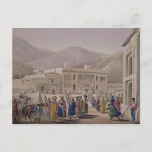 Durbar-Khaneh von Shah Shoojah-Ool-Moolk, in Ca Postkarte