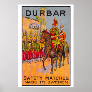 Durbar - Streichholzschachtel Druck - Schweden Wan Poster