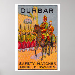 Durbar - Streichholzschachtel Druck - Schweden Wan Poster