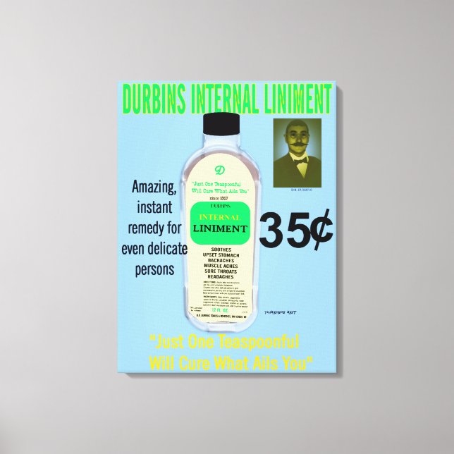 Durbins interne Liniierung Leinwanddruck (Vorderseite)