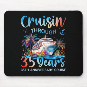 Durch 35 Jahre cruisen 35. Jubiläumskreuzfahrt T Mousepad