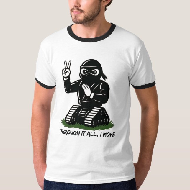DURCH ALLES DABEI, BEWEGE ICH MICH T-Shirt (Vorderseite)