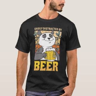 Durch Bier leicht abgelenkte Panda-Männer verheira T-Shirt