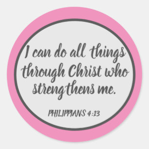 Durch Christ PHILIPPIANS 4:13 Sticker Set
