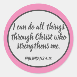 Durch Christ PHILIPPIANS 4:13 Sticker Set